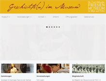 Tablet Screenshot of friesen-museum.de